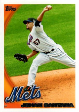 2010 Topps #573 Johan Santana New York Mets