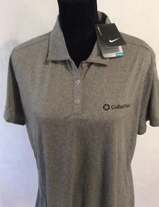 Nike Golf Sport Dri-Fit Womens XL 100% Polyester S/S Golf Shirt Gray  - Picture 1 of 1
