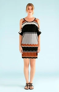Hale Bob Chevron Knit Summer Tunic Dress XS NWT 2DSM6986 - Picture 1 of 3