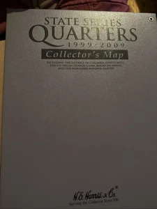 State Quarter Series Collector's Quarters Map 1999-2009 Fold Out Hardcover (56) - Picture 1 of 8
