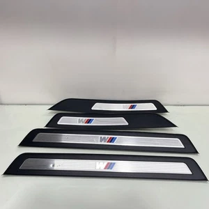 11-16 BMW F10 528I 535I 550I M SPORT DOOR SILL SCUFF PANELS PLATES TRIMS SET OEM - Picture 1 of 20