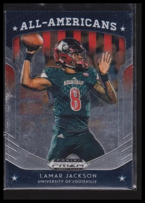 2019 Panini Prizm Draft Picks #59 Lamar Jackson All-Americans - Image 1 of 2
