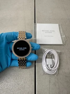 Michael Kors MKT5129V Gen 5E Darci Pavé Rose Gold & Silver-Tone Smartwatch USED - Picture 1 of 8