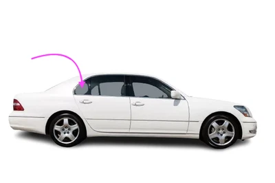 Ajuste: Lexus LS430 2001-2006 4 puertas sedán pasajero trasero derecho ventilación ventana vidrio Foto 1 de 4