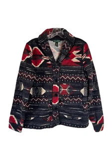 Lauren Jeans Company Ralph Lauren Southwestern Western/Native Aztec Jacket Sz L - Picture 1 of 8