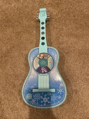 Disney Frozen Guitar Crystal Magic Touch Musical Lights Sound Princess Toy - Image 1 of 3