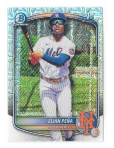 2025 Bowman Chrome 1st Elian Pena #BCP-155 Mojo Refractor - Picture 1 of 3