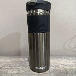 Contigo Snapseal Coffee Tea Hot Travel Mug Gray Stainless - Picture 1 of 5