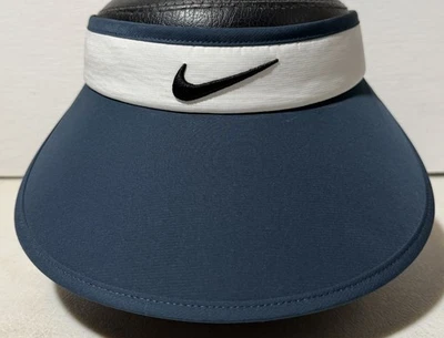 Nike Wide Sun Visor Dri-Fit Blue/White Ladies - Image 1 of 4