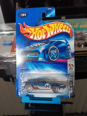 2004 Hot Wheels #134 Final Run 2/5 FERRARI 308 Blue w/Chrome 10 Spoke Wheels - Image 1 of 4