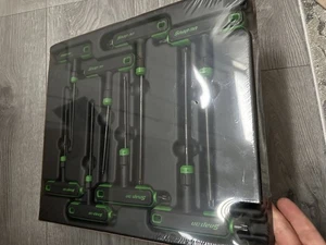 Snap On 8 tlg Torx T Griff Schraubenschlüssel Set grün Softgriff L T Form Tbar T10-T45 - Bild 1 von 5