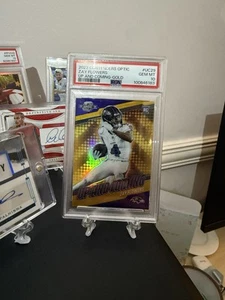 Zay Flowers -2023 Contenders Optic Up And Coming Gold Prizm RC /10 (PSA 10) - Picture 1 of 3