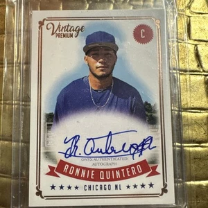 2020 Onyx Vintage - Premium Autographs Ronnie Quintero #PARQ (AU, RC) - Bild 1 von 2