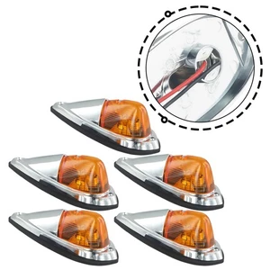 5PCS Truck Semi-Trailer Amber Cab Marker Roof Top Clearance Lights For DodgeRam - Picture 1 of 12