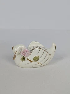 Vintage Elizabeth Arden Chelsea Gardens Porcelain Potpourri Bird Pomander Swan - Picture 1 of 8