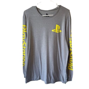 PlayStation Gray Long Sleeve Tee Men’s Size L - Picture 1 of 4