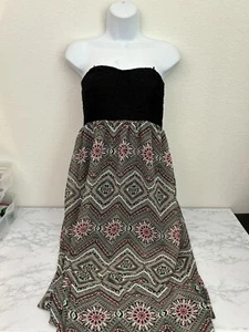 No Boundaries Juniors Maxi Dress Size Medium 7-9 Paisley Back Zip Sleeveless M - Picture 1 of 7