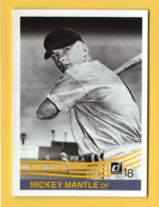 2018 Donruss #254 Mickey Mantle Retro Image Variation - Picture 1 of 2