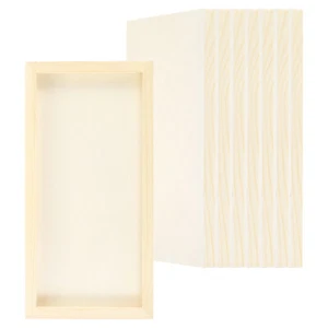 6"x12" Wood Panels Board, 8Pcs Unfinished Square Wood Canvas Boards - Picture 1 of 6