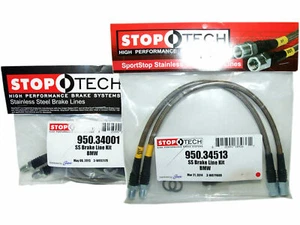 Stoptech Stainless Steel Braided Brake Lines (Front & Rear Set / 34001+34513) - Picture 1 of 1