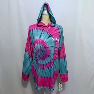Exist NWT Tye Dye Long Sleeves Hoodie Shirt Women XL - Picture 1 of 10