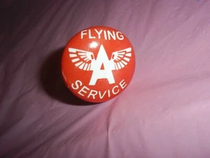 "Flying A Service" Round Porcelain Knob Pulls~NEW~1 1/2" ~Red/White - Picture 1 of 5