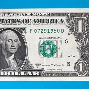 July 29, 1950 (F 07291950 D) BIRTHDAY Note $1 One Dollar Bill - Picture 1 of 4