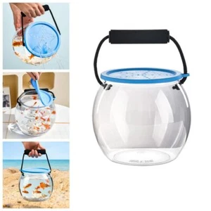 Goldfish Desktop Decoration Small Aquarium Transparent Round Fish Tank✔ - Picture 1 of 12