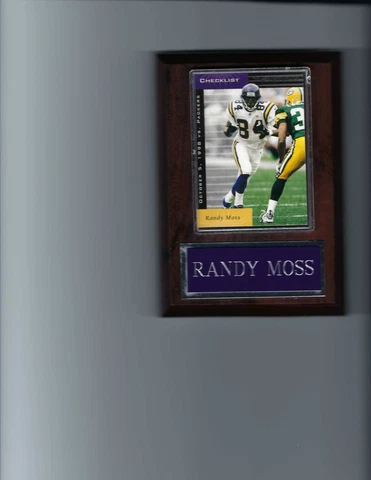 RANDY MOSS PLAQUE MINNESOTA VIKINGS FOOTBALL NFL   C Cover