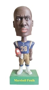 NFL MARSHALL FAULK, UPPER DECK BOBBLEHEAD MIT KARTE von Playmakers 2001 - Bild 1 von 4