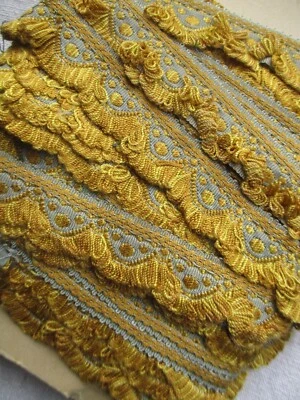 Galon volant de tapisserie vintage (vers 2000) 3,9 m x 3 cm - Photo 1/2