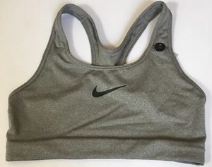 Nike Women’s Swoosh Bra Medium Support Grey 842398 Size XS - Picture 1 of 2