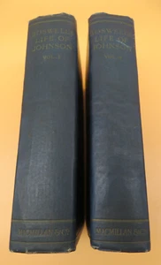 The Life Of Samuel Johnson Volume 1 -2 James Boswell Hardback 1912 Macmillan - Foto 1 di 16