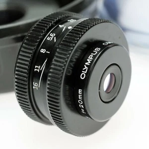 OLYMPUS ZUIKO OM MACRO PHOTO 3.5 f 20 mm RMS LUPENOBJEKTIV LOUPE LENS MAKRO - Bild 1 von 5