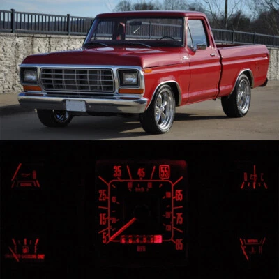 Gauge Cluster LED Dashboard Bulbs Red Kit For Ford 1973-1979 F100 - F350 Truck - Image 1 of 4