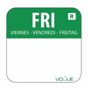 Etiquetas del día de seguridad alimentaria Vogue Friday - verdes - extraíbles - 20 mm 1000 piezas - Imagen 1 de 1
