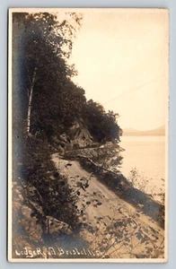 RPPC Lodge Road BRISTOL New Hampshire NH Dirt Path Scenery ANTIQUE Postcard AZO - Picture 1 of 2