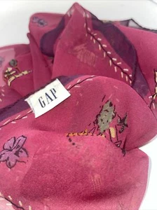 Vintage GAP Scarf Silk Italy 19x19” - Picture 1 of 6