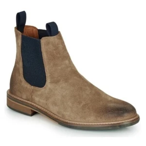 SCHMOOVE Hombres Piloto Chelsea Medio Cuero Gamuza Botas Marrón Tostado Talla 10 - Imagen 1 de 11