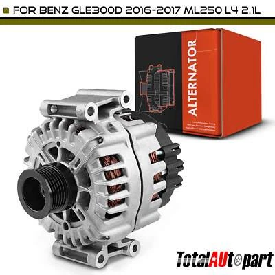 Alternador nuevo para Mercedes-Benz GLE300d 16-17 ML250 2015 2.1L 180A 12V 6 ranuras Foto 1 de 4