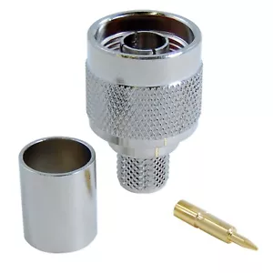 N Male Connector for LMR-400 LMR-400UF RG-8 RG-213 - Picture 1 of 2