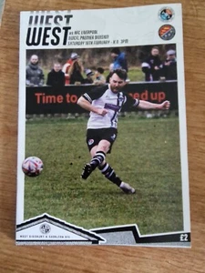 22/23 West Didsbury & Chorlton Vs AFC Liverpool Programme - Picture 1 of 1