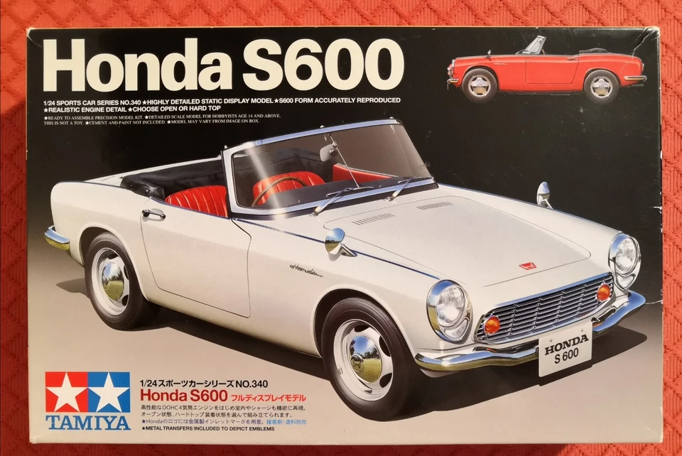TAMIYA 1 24 KIT AUTO IN PLASTICA HONDA S600 ART 24340
