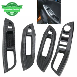Carbon Fiber Window Switch Panel Button Cover Trim Decor for Ford Focus 2012-18 - Picture 1 of 5