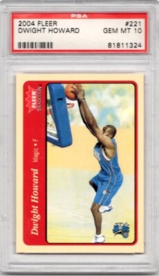 2004-05 Fleer Tradition Dwight Howard Rookie #221 RC PSA 10 Gem Mint - Image 1 of 2