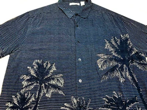 Cubavera Mens Hawaiian Aloha Button Front Short Sleeve Viscose Shirt X Large XL - Picture 1 of 4