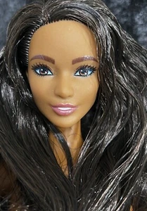 Brunette-African American-Full Figured Nude Articulated Barbie Doll-S-30 - Picture 1 of 4