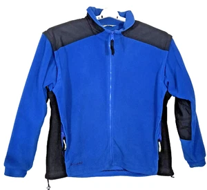 Columbia Fleece Jacket Lined Removable Sleeves Full Zip BLUE MENS XL - Picture 1 of 9