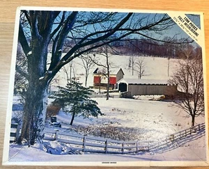 Vintage VERSIEGELT Whitman 1200 Teile Puzzle GEDECKTE BRÜCKE 22,5" x 28,5" - Bild 1 von 4