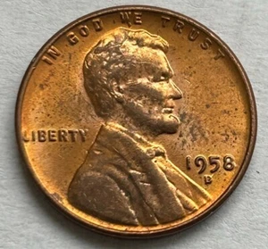 LINCOLN WHEAT CENT 1958 D MULTIPLE ERRORS DDO - Picture 1 of 4